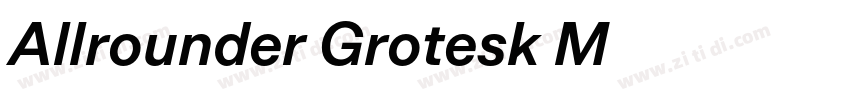Allrounder Grotesk M字体转换